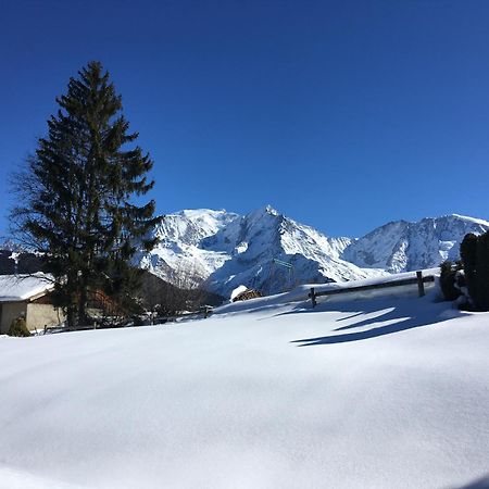 Ferienwohnung Marie Mont Blanc Vue Mont Blanc Saint-Gervais-les-Bains Exterior foto