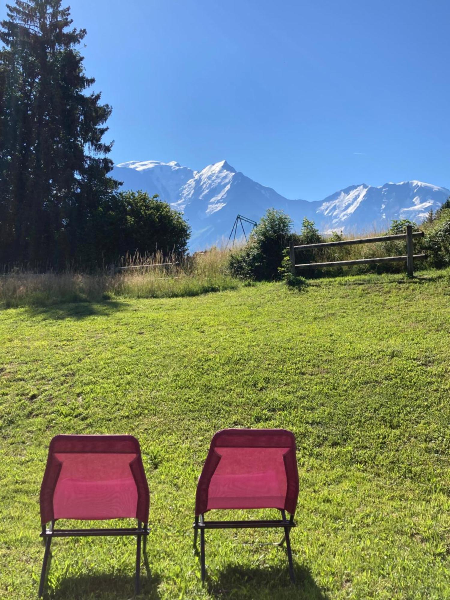 Ferienwohnung Marie Mont Blanc Vue Mont Blanc Saint-Gervais-les-Bains Exterior foto