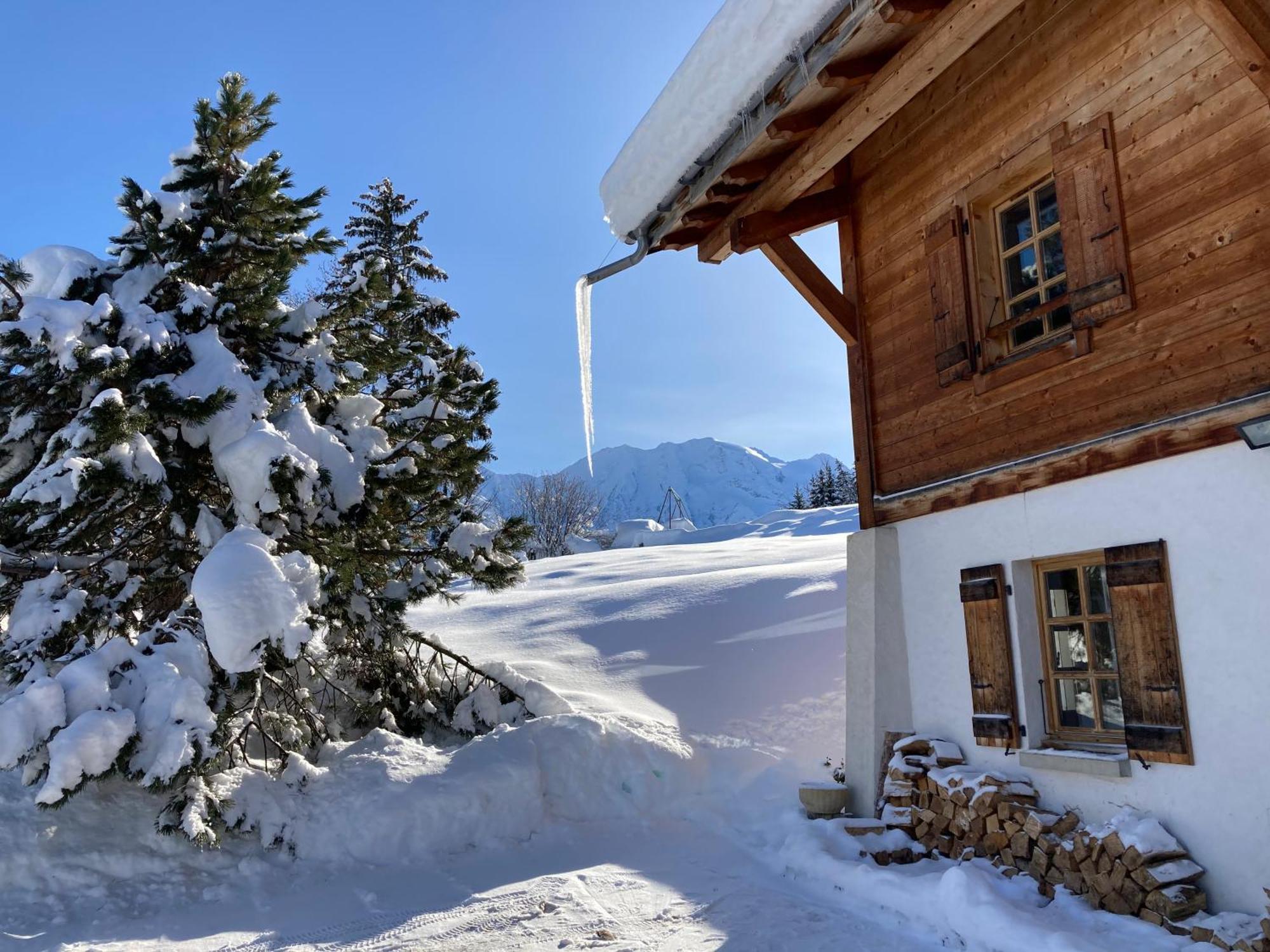 Ferienwohnung Marie Mont Blanc Vue Mont Blanc Saint-Gervais-les-Bains Exterior foto