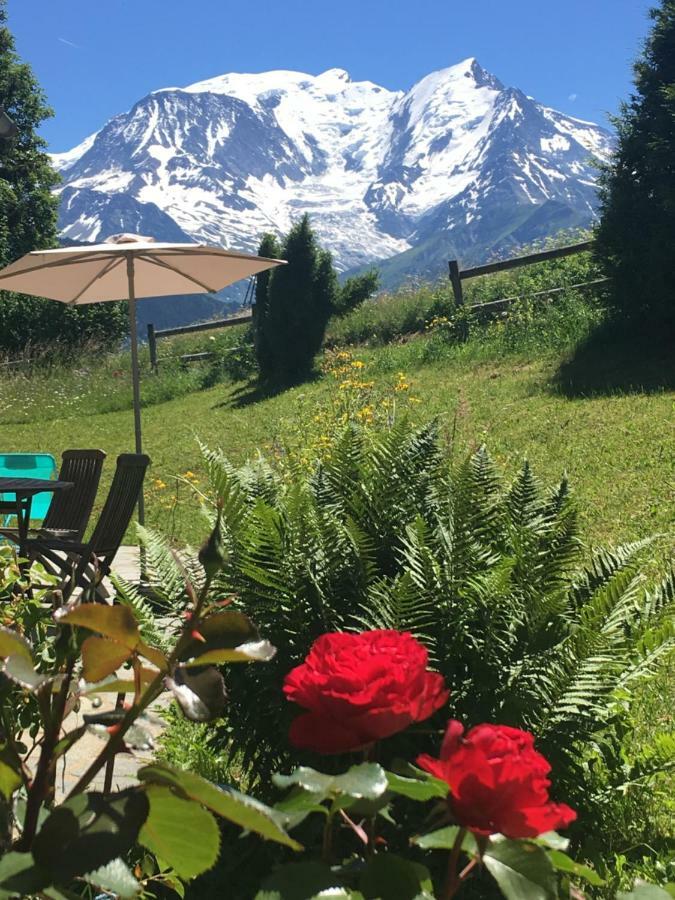 Ferienwohnung Marie Mont Blanc Vue Mont Blanc Saint-Gervais-les-Bains Exterior foto