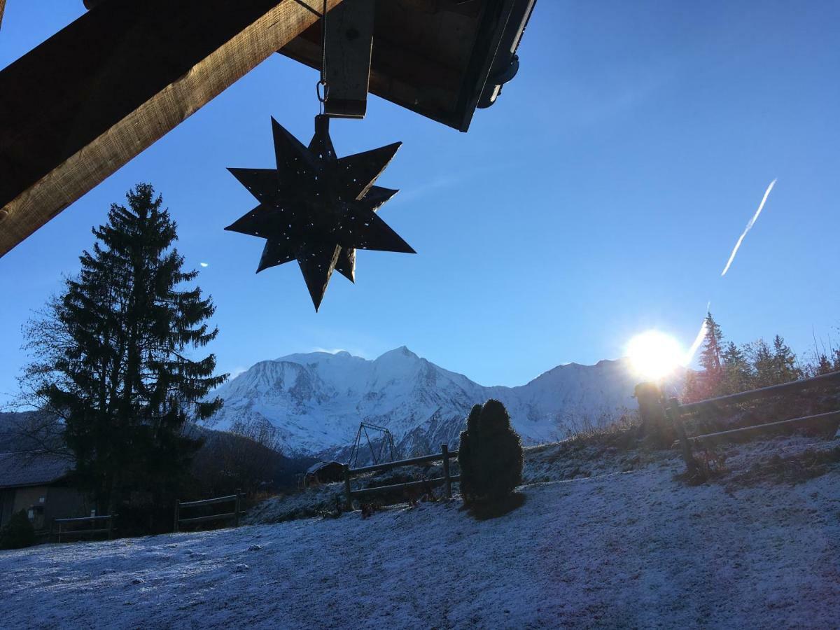 Ferienwohnung Marie Mont Blanc Vue Mont Blanc Saint-Gervais-les-Bains Exterior foto