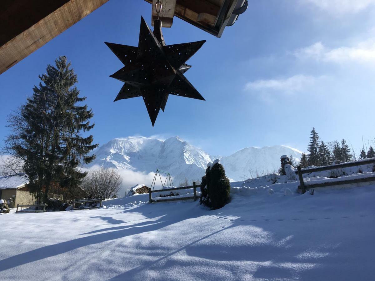 Ferienwohnung Marie Mont Blanc Vue Mont Blanc Saint-Gervais-les-Bains Exterior foto